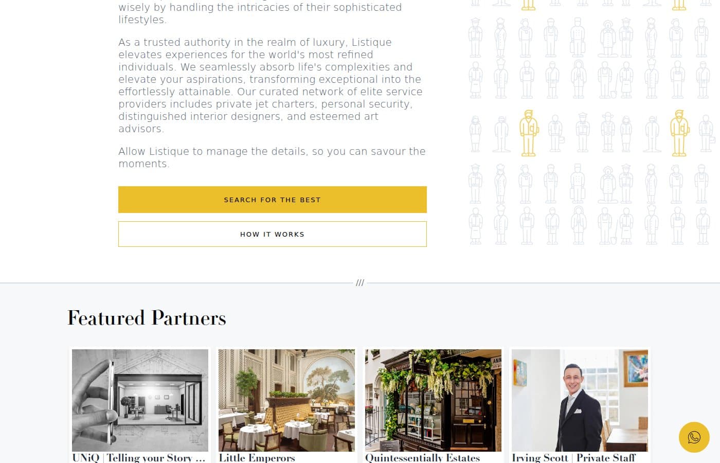 Listique partner directory and search