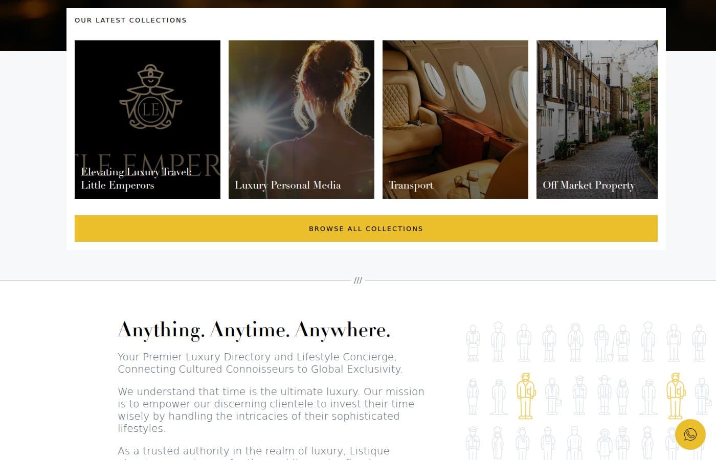 Listique collections — curated luxury experiences
